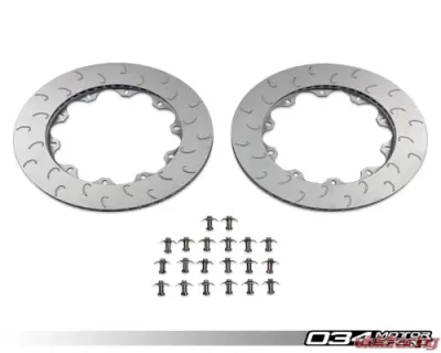 034 Motorsports 350mm Rear Rotor Ring Set Audi | VW 2015+ - 034-304-2004