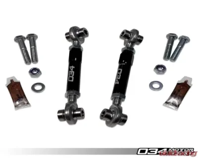 034 Motorsports Billet Adjustable Front Sway Bar End Link Pair Audi R8 Type 42 2006-2015 - 034-402-4031