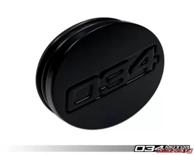 034 Motorsports ZTF Center Cap Billet Aluminum Satin Black Audi | VW 1996+ - 034-604-8003-SB