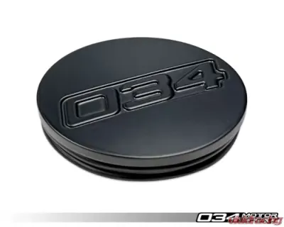 034 Motorsports ZTF Center Cap Billet Aluminum Satin Black Audi | VW 1996+ - 034-604-8003-SB