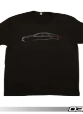 034 Motorsports Audi B8.5 Sedan Line Art T-Shirt, 50/50 Cotton/Poly, Sizes S-3XL                                     - 034-A01-1014-S - Image 2