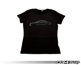 034 Motorsports Women's T-Shirt, Audi B8.5 Sedan Line Art