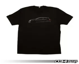 034 Motorsports T-Shirt, Volkswagen GTI Line Art