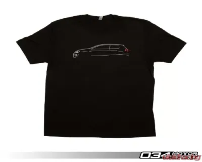 034 Motorsports T-Shirt, Volkswagen GTI Line Art - 034-A01-1015-XXXL