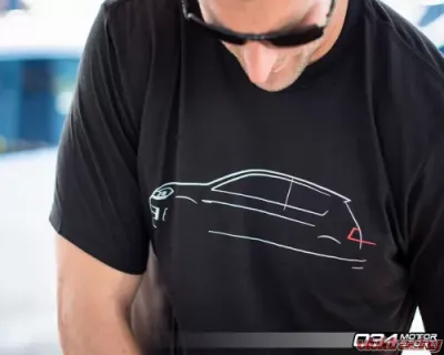 034 Motorsports Volkswagen GTI MkVII T-Shirt, 50/50 Cotton/Poly Blend, Sizes S-3XL - 034-A01-1015-S