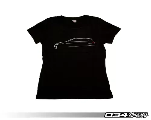 034 Motorsports Women's T-Shirt, Volkswagen GTI Line Art - 034-A01-1015-W-L