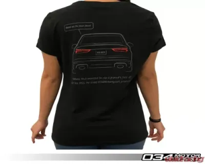 034 Motorsports Defined Women's T-Shirt - 50/50 Cotton/Poly Blend, Sizes S-L - 034-A01-1018-W-S