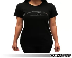 034 Motorsports Women's T-Shirt, Audi R8 Lines