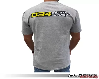 034 Motorsports Grey T-Shirt - 034-A01-1020-S