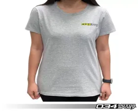 034 Motorsports Women's Grey T-Shirt