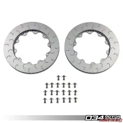 034Motorsport Replacement Front Rotor Ring Set VW Mk8 Golf R / Audi 8Y S3 2021+ - 034-304-1012