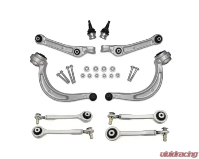 034 Motorsport Full Density Line Control Arm Kit with Upper Adjustable Control Arms - Camber Correcting Audi B9 | B9.5 2017+ - 034-401-1071