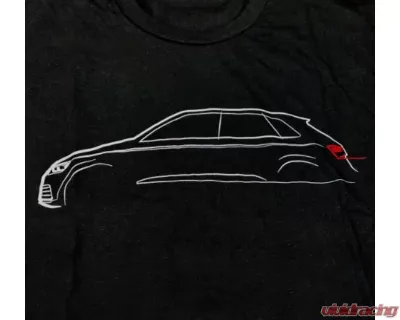 034Motorsport B9 Audi SQ5 Lines T-Shirt - 034-A01-1022-XL