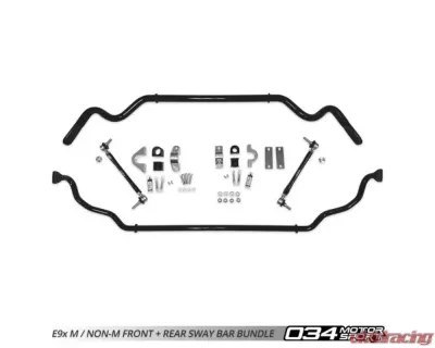 034Motorsport Dynamic+ Front and Rear Sway Bar Kits BMW 325 | 328 | 330 | 335d | 335 I | IS E9X 2006-2013 - 034-402-1032