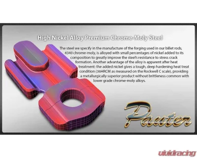 034 Motorsports Pauter 4340 Chromoly Cross-Beam Connecting Rod Set Audi EA839 3.0T Turbocharged Engines 2017+ - PAU-AUD-200-588-1550FD