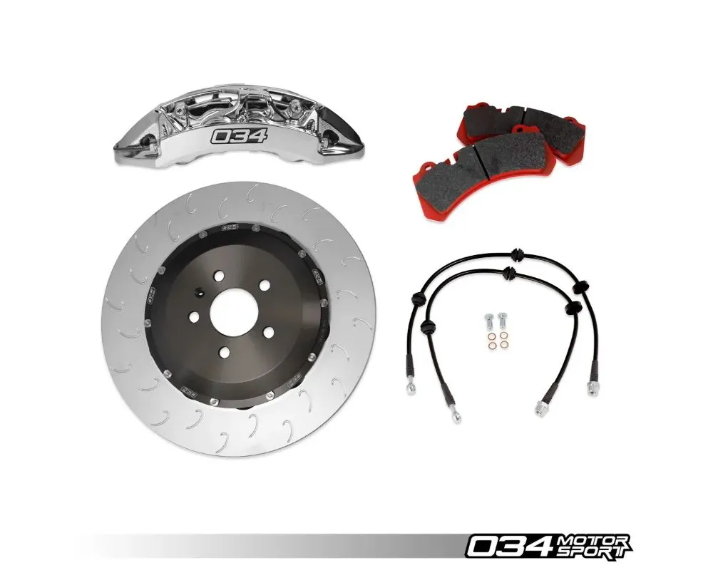 034Motorsport RS+ Big Brake Package w/ Nickel Plated Caliper Audi A4 | A5 | Q5 | Q7 | RS4 | RS5 | S4 | S5 | SQ5 2015+ - 034-301-0003-NKL