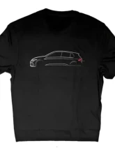 034Motorsport T-Shirt, MK8 Volkswagen GTI Line Art                                     - 034-A01-1024-L - Image 3