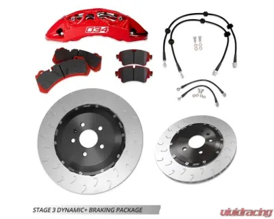 034 Motorsport Stage 3 Red Dynamic+ Braking Package Audi RS4 | RS5 2018+ - 034-301-0012-RED-DSO