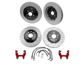 034 Motorsports Stage 2 Dynamic+ Braking Package for Audi 8V.5 RS3 2017-2022, Red 350mm Upgrade