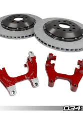 034 Motorsports Stage 2 Dynamic+ Braking Package for Audi 8V.5 RS3 2017-2022, Red 350mm Upgrade                                     - 034-301-0016-RED-DSO - Image 2