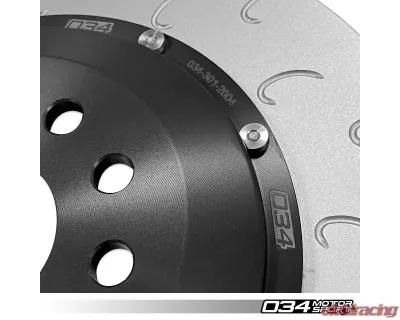 034 Motorsports Stage 2 Dynamic+ Braking Package for Audi 8V.5 RS3 2017-2022, Red 350mm Upgrade - 034-301-0016-RED-DSO