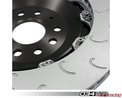 034 Motorsports Stage 2 Dynamic+ Braking Package for Audi 8V.5 RS3 2017-2022, Red 350mm Upgrade - 034-301-0016-RED-DSO