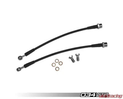 034 Motorsports Stainless Steel Braided Brake Line Kit Audi B9 | B9.5 2017+ - 034-303-0025