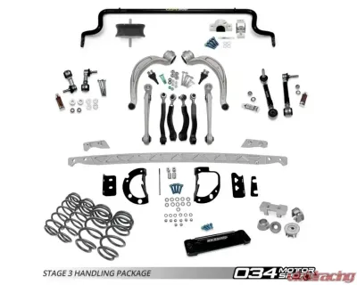 034 Motorsports Stage 3 Late Handling Package for Audi S4 2010-2017 - Adjustable Control Arms, Drivetrain Upgrade - 034-4ZZ-0026-L-DSO