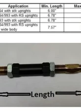 Tarett Engineering Front Tie Rod with Bump Steer and Stock Uprights Porsche 1989-1994                                     - 964.008.3PS - Image 2