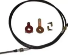 Tarett Engineering Cable Kit Bladed Bar Controller 981 Rear (9' Cable Cable Ends Control Lever Cable Brkt)