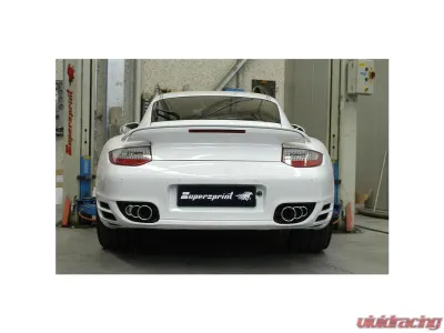 Supersprint 100mm-80mm-70mm Left Endpipes Kit (Merged Endpipes) Porsche 997.1 Turbo - 244496