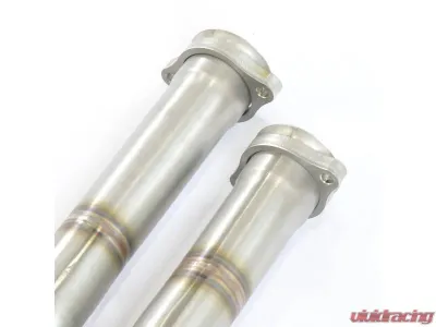 Supersprint Right & Left Front Y-Pipe Kit for Ferrari Testarossa 1984-1992, T304 Stainless Steel - 391411