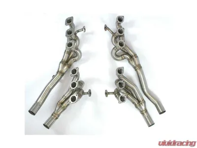 Supersprint Right & Left Manifold Kit for Ferrari 612 Scaglietti V12 2004-2008 T304 Stainless Steel - 391601