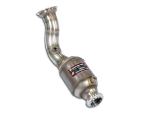 Supersprint Left Downpipe with Metallic Catalytic Converter for 2015 Mercedes C400 V6
