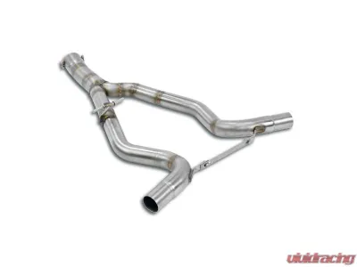 Supersprint Connecting Y-Pipe for 2021 Mercedes A238 E 450 Cabrio 4-Matic, T304 Stainless Steel - 723813