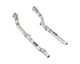 Supersprint Right & Left Downpipe Kit for Audi A6 Allroad 2.7i V6 2001-2005, Replaces Catalytic Converter