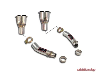 Supersprint Right & Left Y-Pipe Connecting Pipe Kit for BMW E34 530i V8 1993-1995 T304 Stainless Steel - 784131