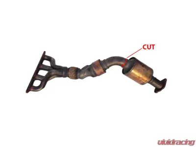 Supersprint Sleeve Pipe for OEM Front Exhaust Weld-On Connection, Mini One 1.6i 2001-2006, T304 Stainless Steel - 830642