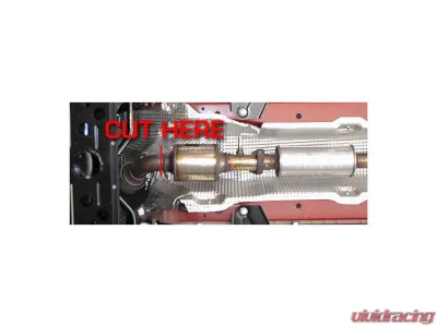 Supersprint Sleeve Pipe for OEM Front Exhaust Weld-On Connection, Mini One 1.6i 2001-2006, T304 Stainless Steel - 830642