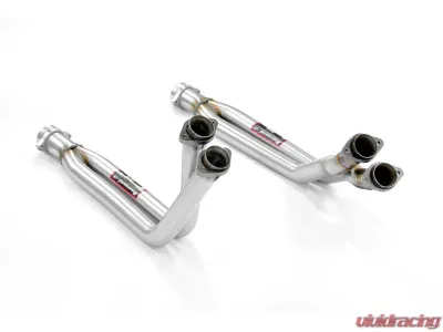 Supersprint Right & Left Downpipe for Mercedes R107 SL 560 AMG 1986-1989 T304 Stainless Steel - 840511