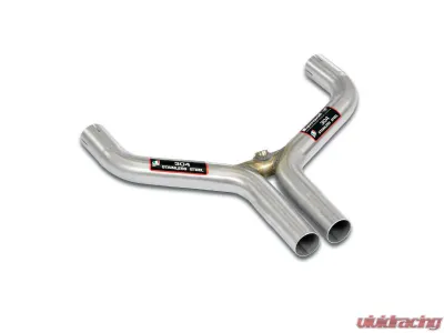 Supersprint Connecting Y-Pipe for Mercedes R107 SL 560 AMG 1986-1989, T304 Stainless Steel - 840532
