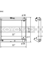 Koyo Radiator Mazda RX-7 FC NA / Turbo (MT) 1986-1988                                     - HH060642 - Image 2