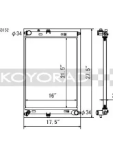 Koyo Aluminum Radiator Mazda MX-5 Miata 2.0L I4 (MT) 2016                                     - KH063152 - Image 2
