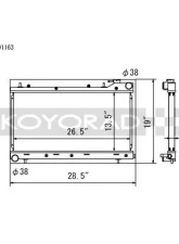 Koyo Performance Radiator Subaru Impreza RS | Outback | Forester 2.5L 1999-2001                                     - VH091163 - Image 2