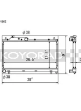 Koyo Radiator Subaru WRX | STI | Legacy GT 2.5L (MT) w/ Filler Neck                                     - VH091662 - Image 2