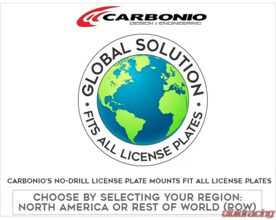 Carbonio License Plate Mount Ferrari 488 Pista 2019+ - LPMFEAPTSAR