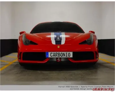 Carbonio License Plate Mount Ferrari F458 Speciale | Aperta 2013-2015 - LPMFEASPCR