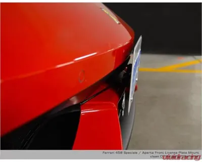 Carbonio License Plate Mount Ferrari F458 Speciale | Aperta 2013-2015 - LPMFEASPCR