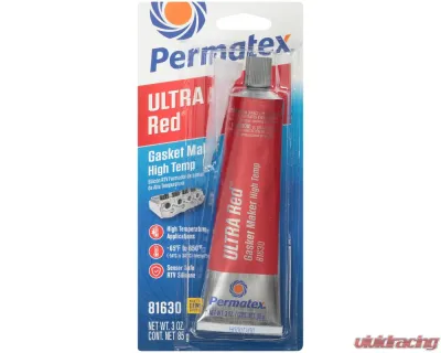 Permatex Ultra Red RTV Silicone 3.5OZ 12/Case - 81630