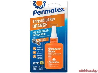 Permatex High Strength Removable Threadlocker Orange, 36 ml - 25240